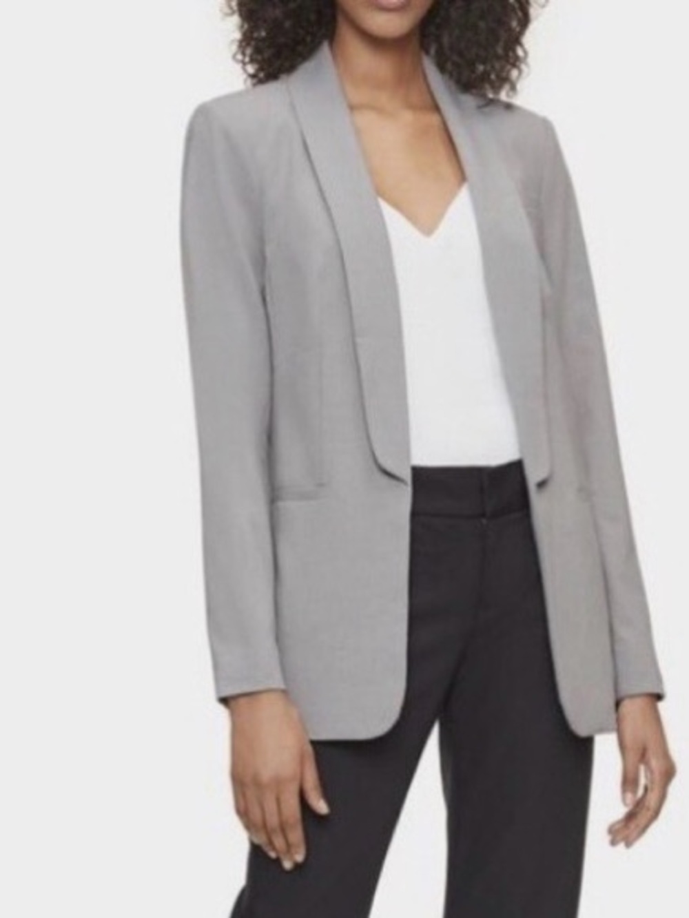 Calvin Klein Black Straight-Leg Dress Trousers